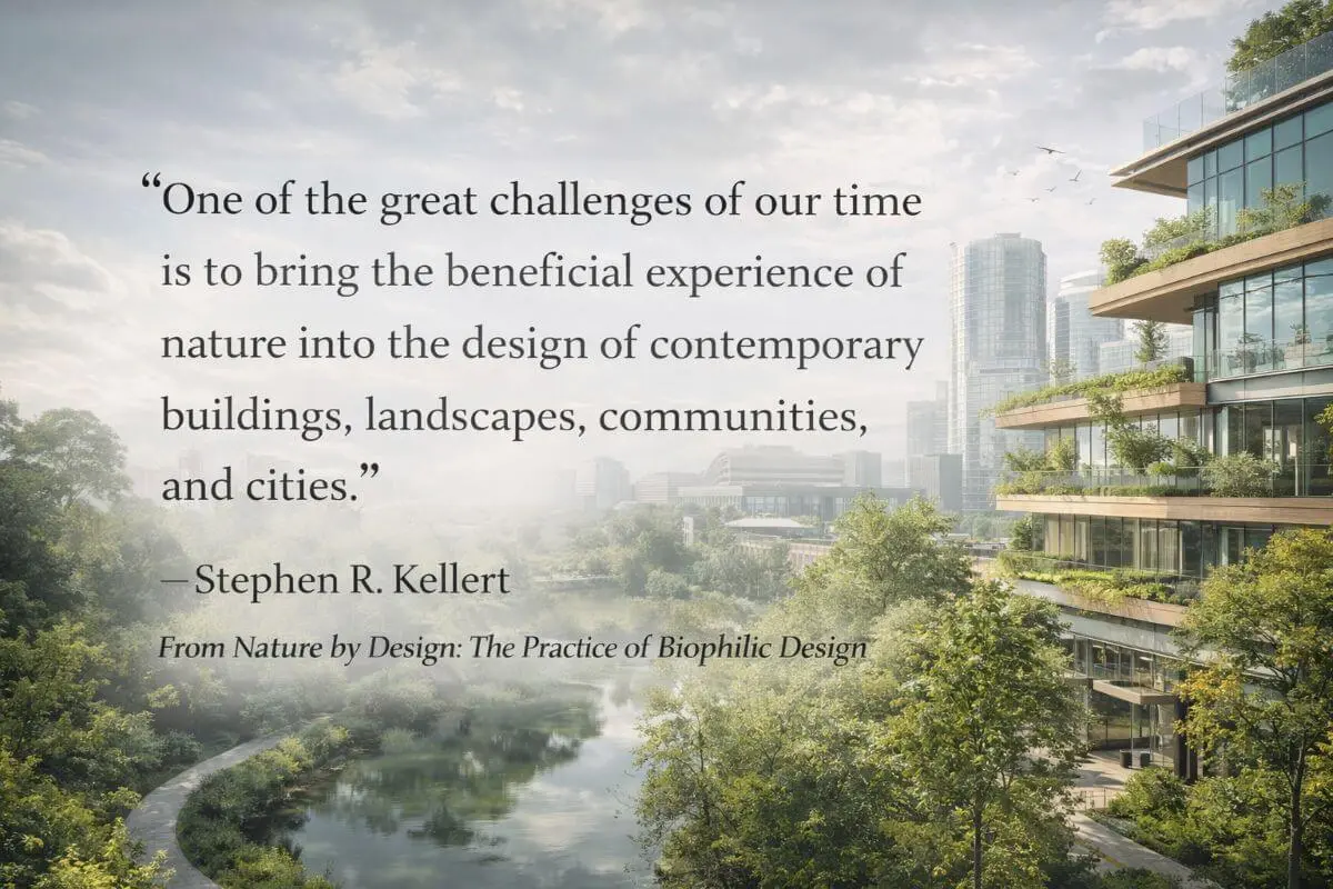 Stephen R Kellert explains what is biophilic design